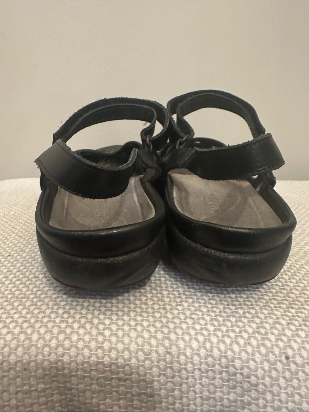 NAOT Arataki Womens US 42 / 11 Black Leather Cutout Mary Jane Comfort Shoes EUC - Picture 3 of 5